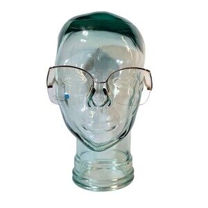 Vtg Art Craft Eyeglasses Frames Oscar Elegance USA Tan Ivory A137